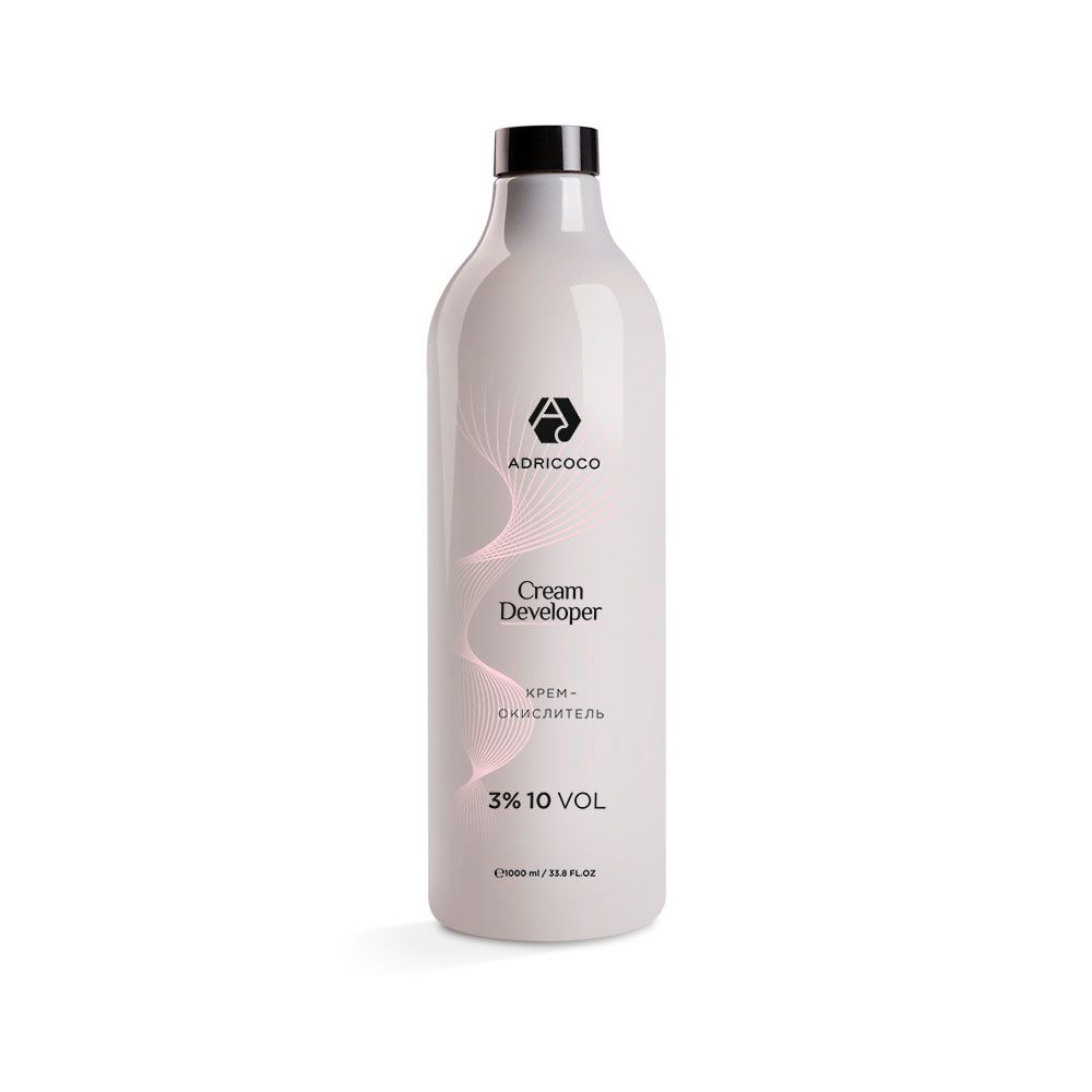 ADRICOCO, Крем-окислитель Cream Developer 3% (10 vol.), 1000 мл, арт.183094 Ч/З