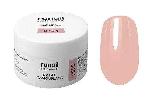 Runail, Камуфлирующий УФ-гель (цвет: Французский бежевый), 15 г №3454 ЧЗ