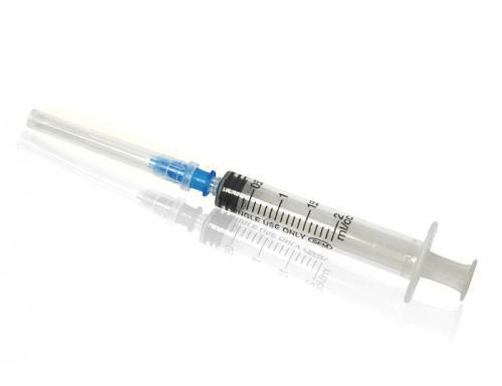 Шприц одноразовый 2 мл, 3-х комп с иглой