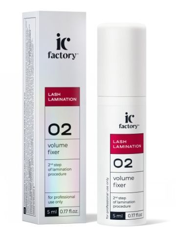 IC FACTORY, Состав #2 для ламинирования ресниц VOLUME FIXER, 5 мл