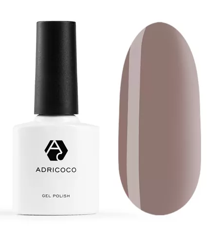 ADRICOCO, Цветной гель-лак №060 сливочно-кофейный, 8 мл