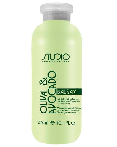 Kapous Studio Professional, Увлажняющий бальзам д/волос с маслами Авокадо и Оливы, 350мл арт.2638 ЧЗ
