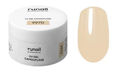 Runail, Камуфлирующий УФ-гель (цвет: Топленое молоко), 15 г №9970