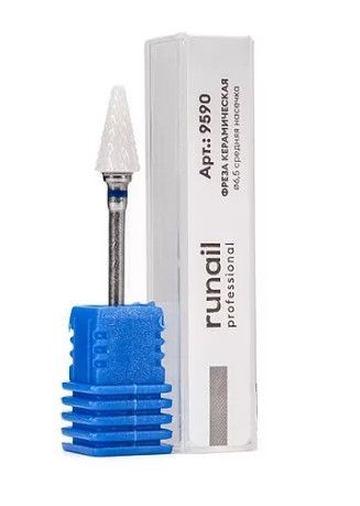 Runail, Фреза керамическая конус 6,5 мм, средняя насечка №9590