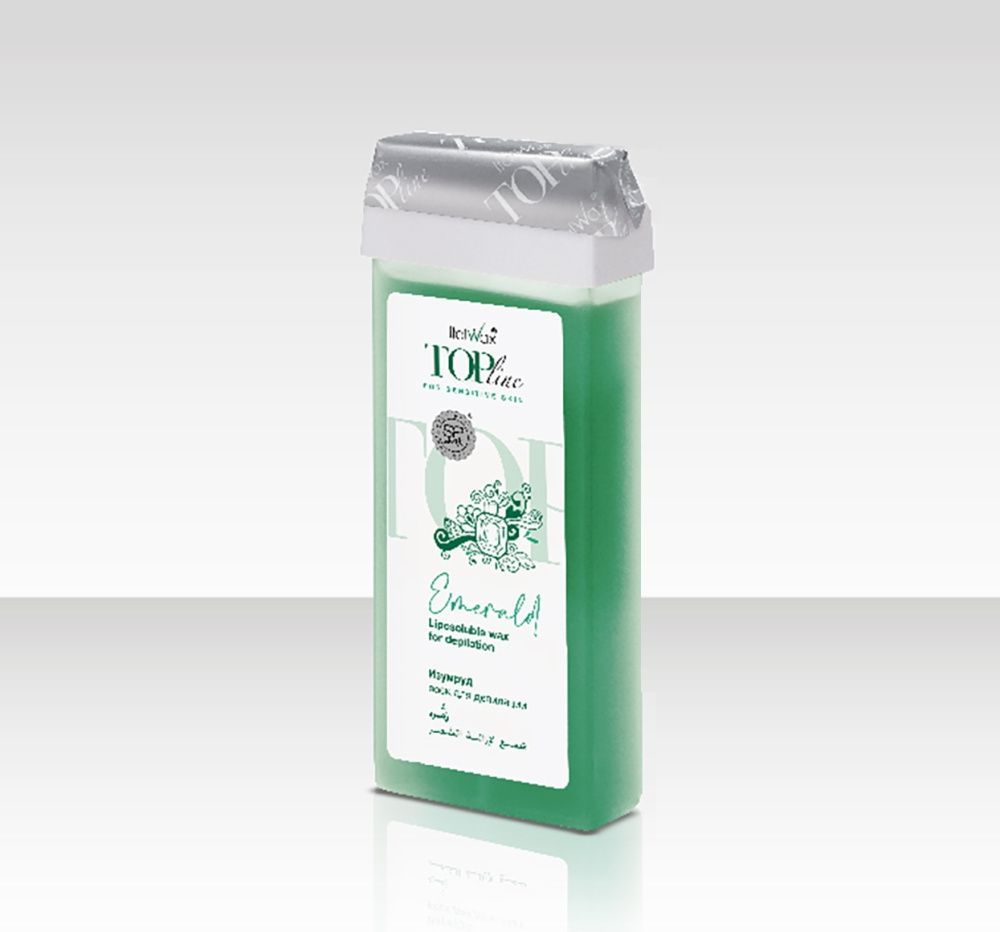 ItalWax Top Line, Воск в картридже "Emerald" (Изумруд), 100 мл (Ч/З)