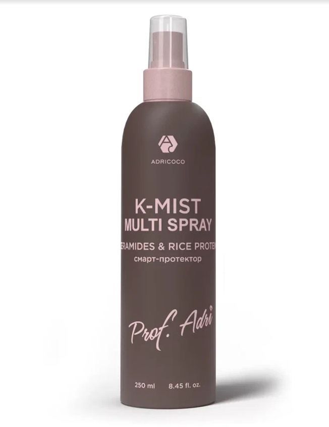 ADRICOCO, Мультифункционал. спрей д/волос Prof Adri K-Mist с комп. масел, керамид. и протеин, 200 мл