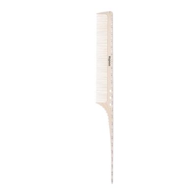 Kapous, Расческа парикмахерская с пластиковым хвостиком «Polycarbonate» 249*24 мм арт. 2443