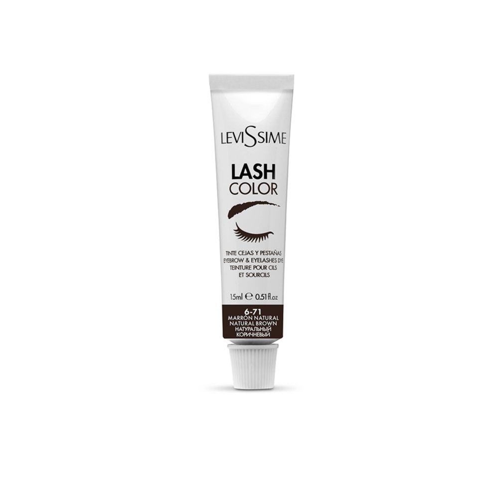 LeviSsime, Краска для бровей Lash Color № 6-71 Натуральный коричневый  15 мл.