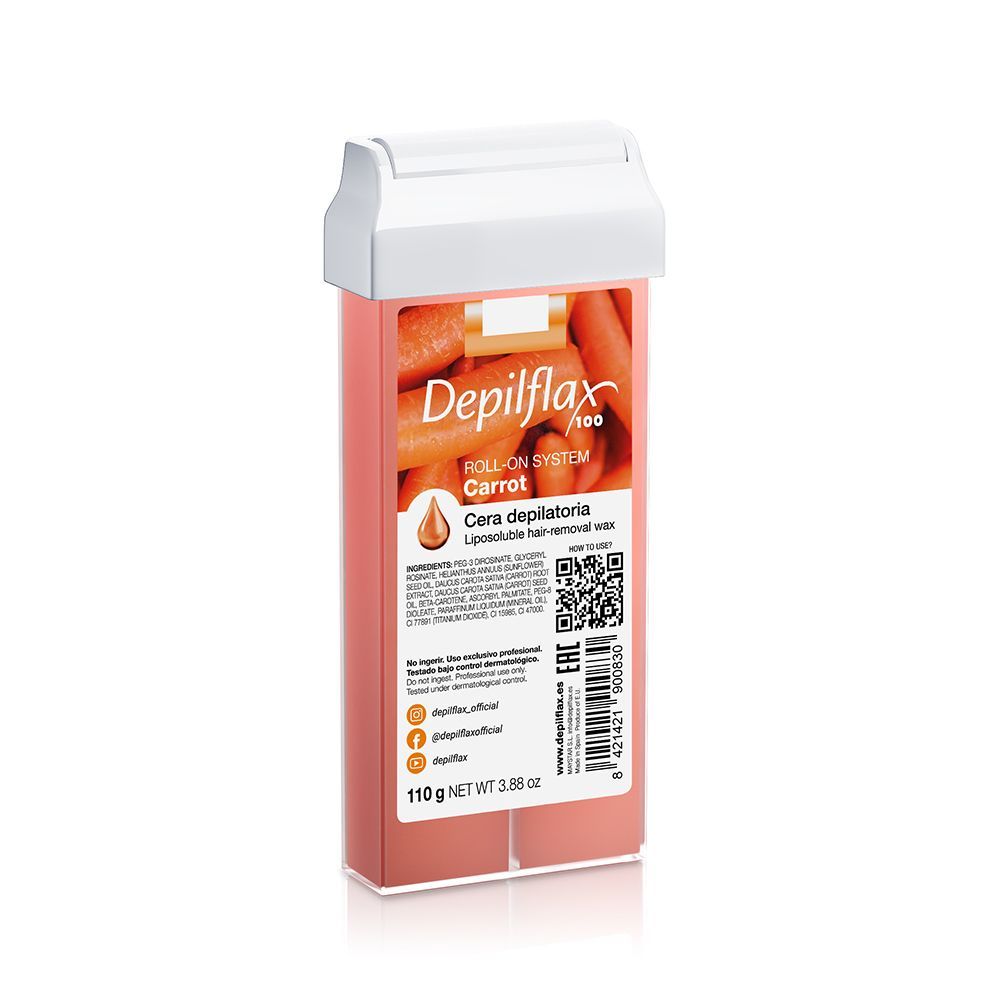 Depilflax Воск для депиляции в картридже Морковь, 110 гр. (ЧЗ)