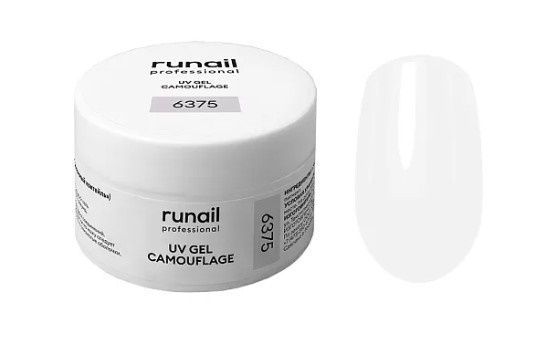 Runail, Камуфлирующий УФ-гель (цвет: Молочный коктейль), 15 г №6375