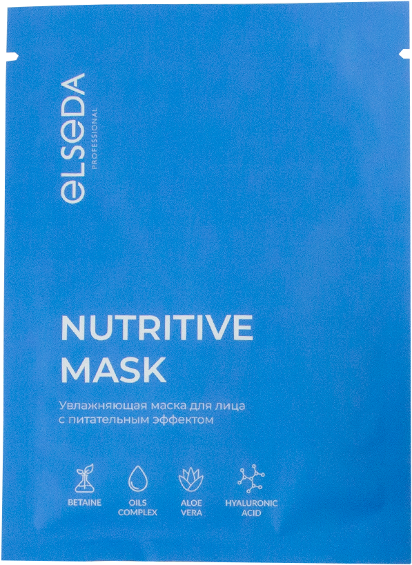 Elseda, Тканевая маска для лица увлажняющая с ПИТАТЕЛЬНЫМ эффектом, 26г