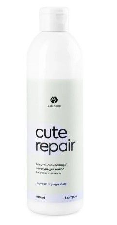 ADRICOCO, Восстанавливающий шампунь д/волос CUTE REPAIR с морским коллагеном, 400 мл, арт.1005578