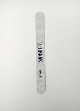 TIRNAK, Пилочка короткая прямая для ногтей (на деревянной основе) 180/240 (50шт) TF-22s-180/240