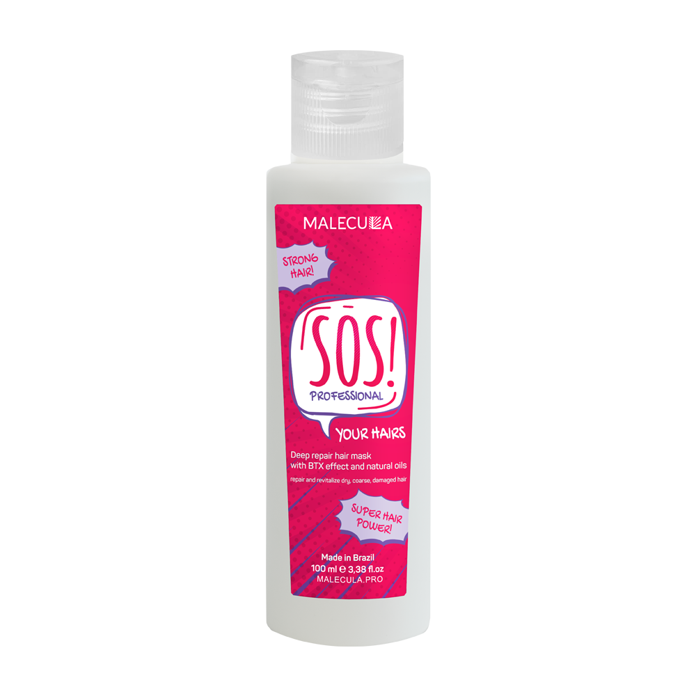 Malecula, Маска для восстановления и укрепления волос SOS your hairs mask, 100 мл арт.4387