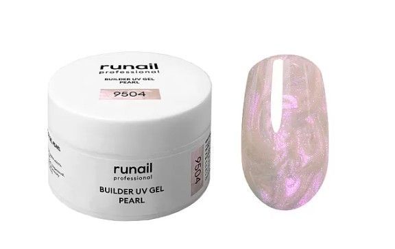 Runail, Моделирующий УФ-гель c жемчужным эффектом BUILDER UV GEL PEARL, 15г №9504