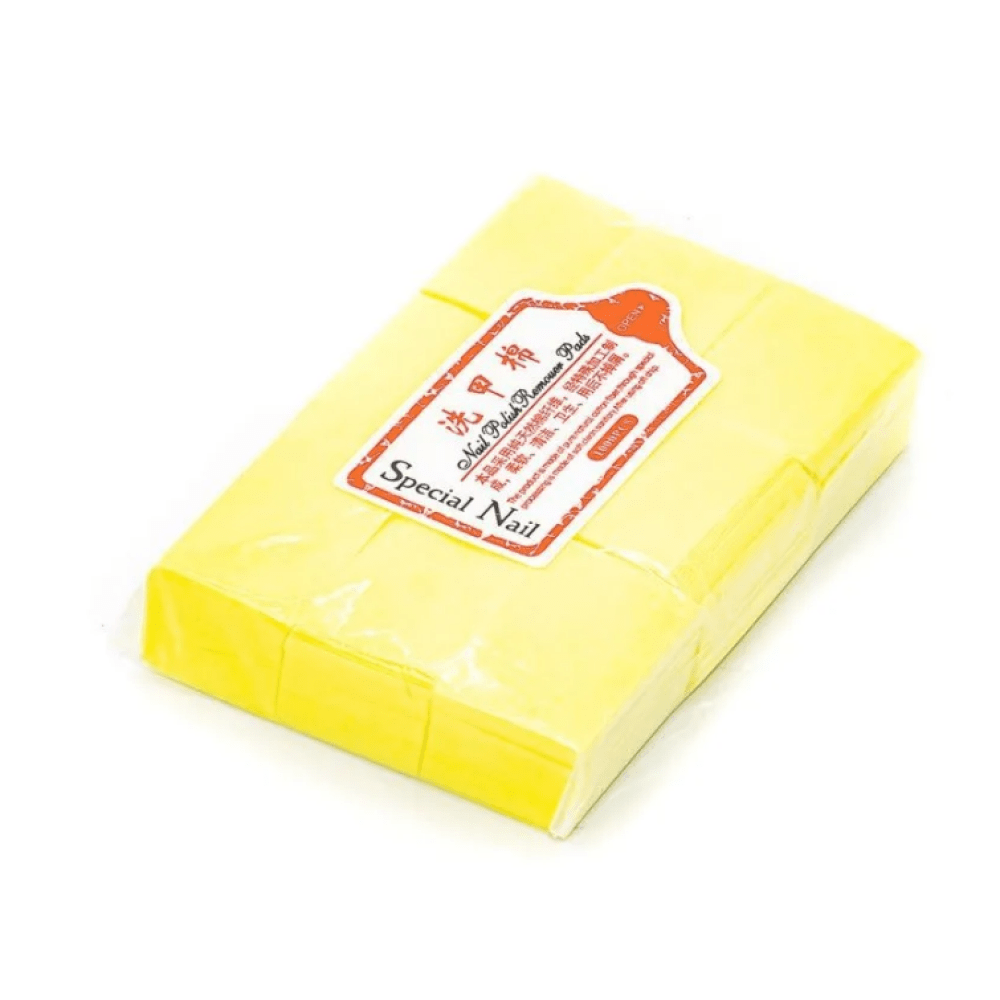 Салфетки безворсовые для маникюра, жесткие Жёлтые (4х6см), уп. 540 шт.