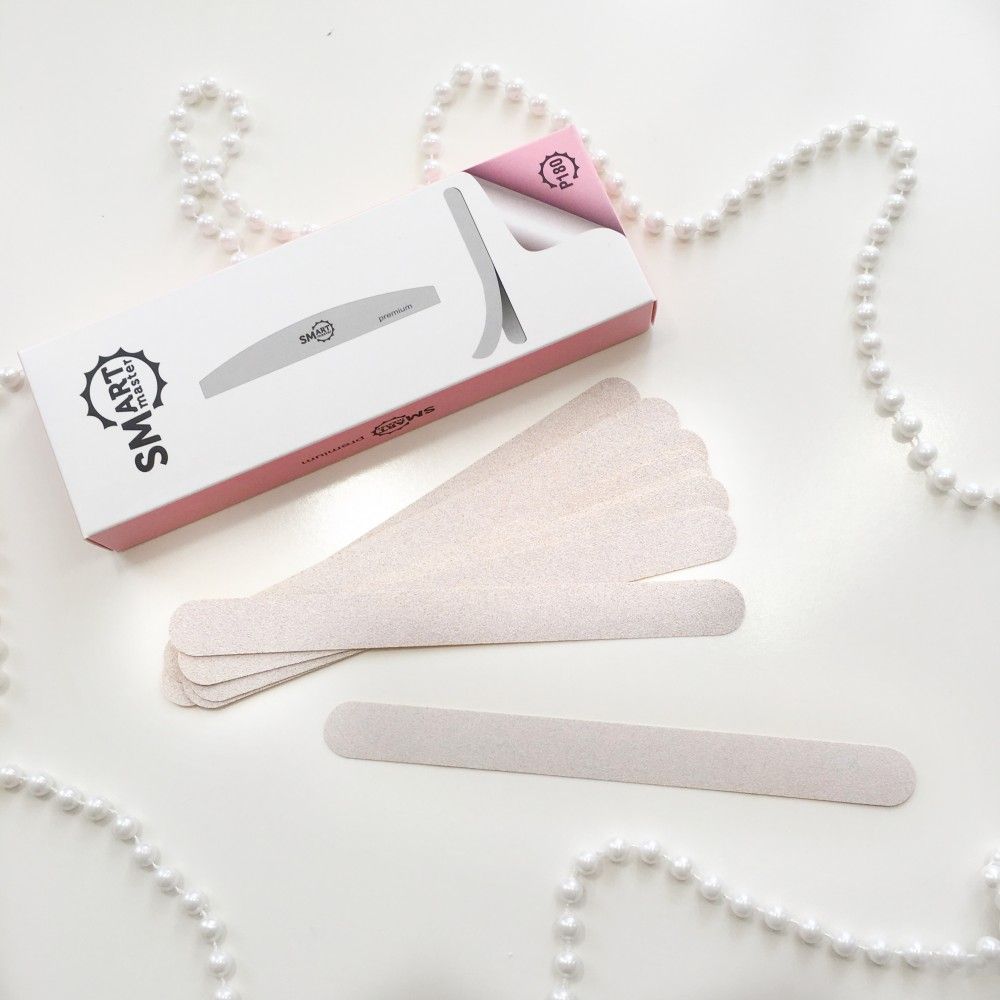 SMART master, Файлы LONG Premium БЕЛЫЕ, абразивность Р240, 25 шт