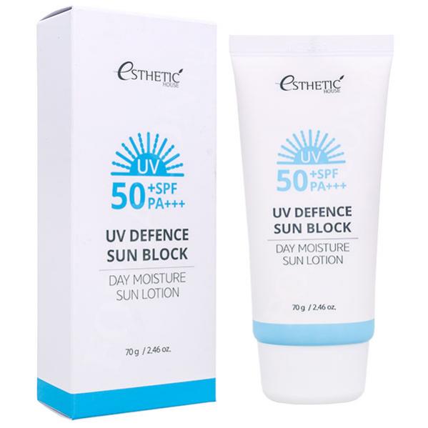 ESTHETIC HOUSE, Солнцезащитный крем UV DEFENCE SUN BLOCK DAY MOISTURE SUN CREAM SPF 50, 70гр