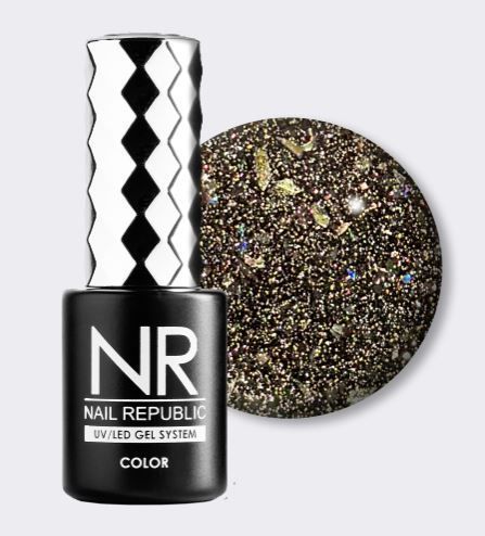 NR, BRIGHT Flash 1091 гель-лак светоотражающий, 10 мл