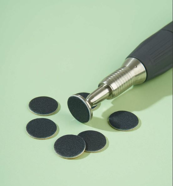 Algebra, Сменные файлы - диски для педикюра, чёрные, на вспененной основе M 20 mm (Р320), 50 шт