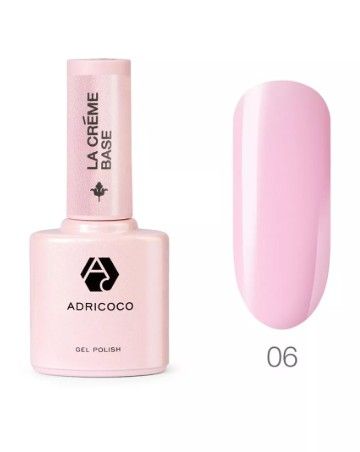 ADRICOCO, Камуфлирующая база La creme base №06 клубничный блонд, 10 мл