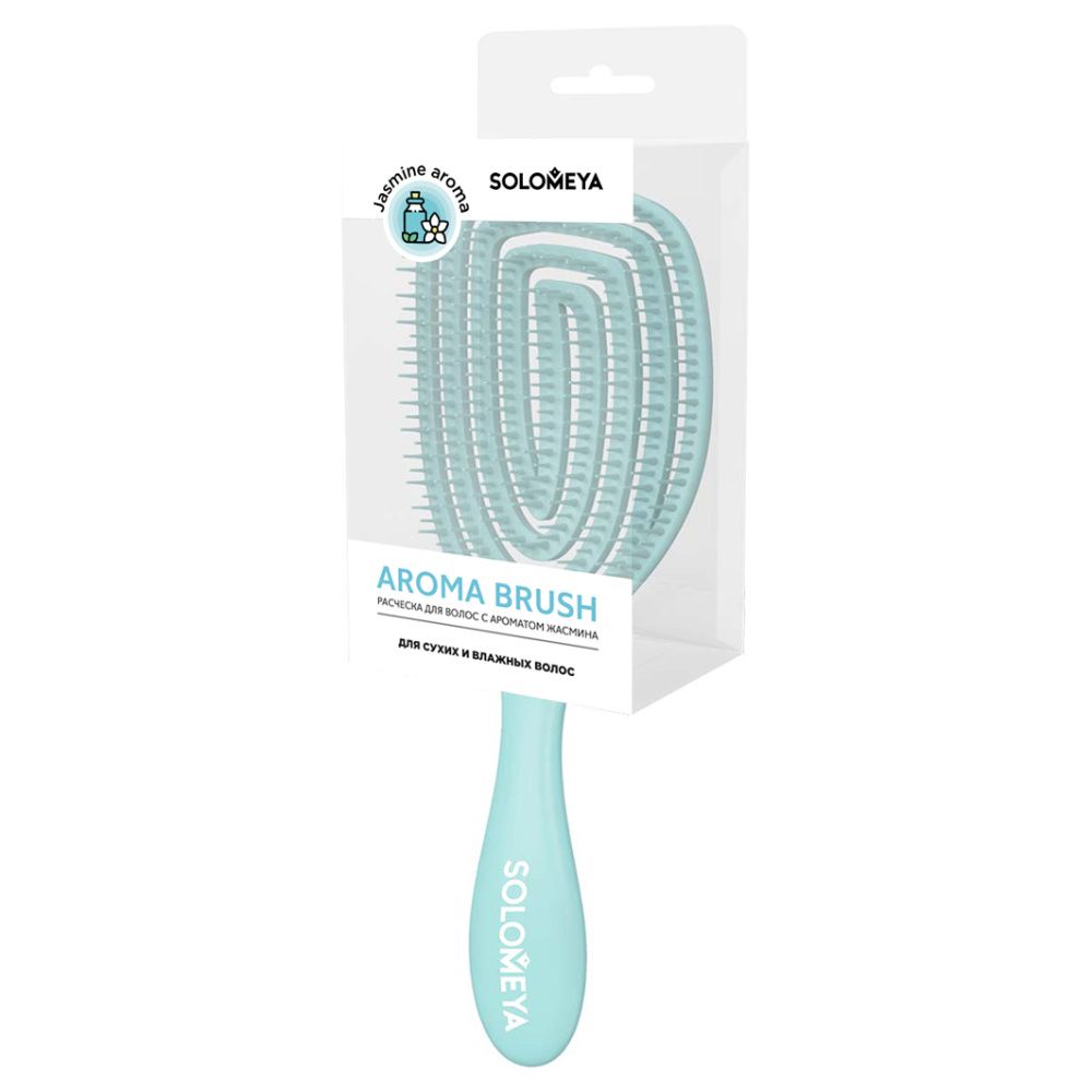 Solomeya, Расческа для сухих и влажных волос с ароматом жасмина, 1 шт