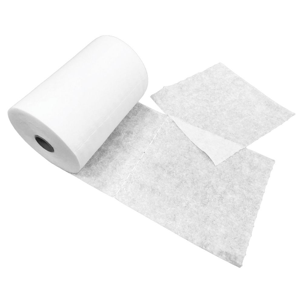 WW Салфетка одноразовая 20*20, РУЛОН,эконом спанлейс 40, белый 100 шт 