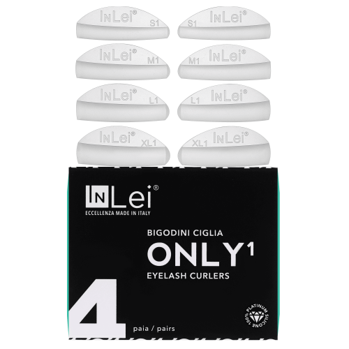 InLei, НАБОР СИЛИКОНОВЫХ БИГУДЕЙ ДЛЯ ЗАВИВКИ “ONLY1” 4 pairs MIX Pack (S1,M1,L1,XL1)