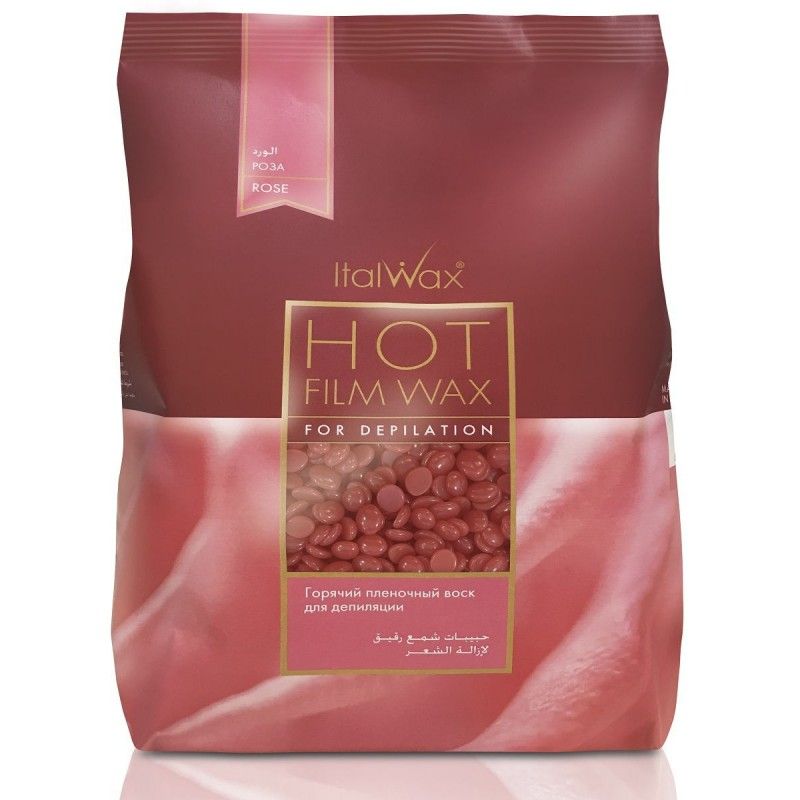 ItalWax, Воск горячий (пленочный) "Роза", гранулы, 1000 гр (ЧЗ)