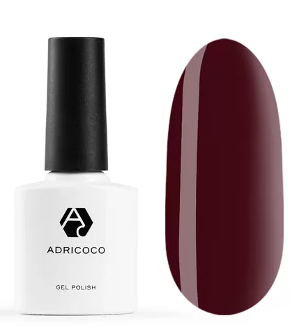 ADRICOCO, Цветной гель-лак №132 пряный глинтвейн, 8 мл