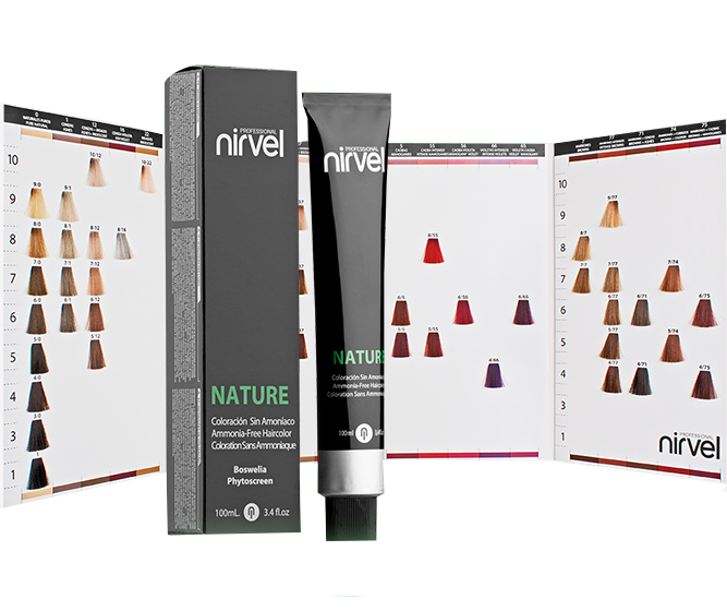 Nirvel, Палитра оттенков красителя NATURE, арт.4855N