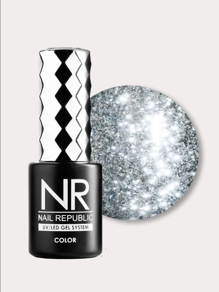 NR, 382 Night life гель-лак жидкий кристалл, Шампань, 10 мл