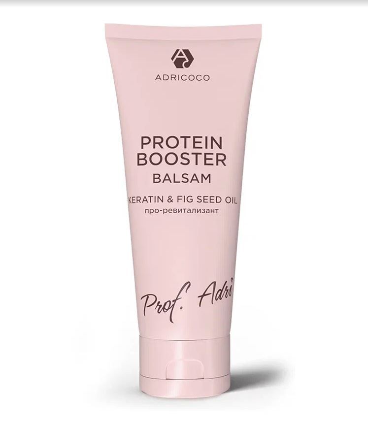 ADRICOCO, Ревитализирующий бальзам д/волос Prof Adri с компл. протеинов злак. и масл. инжира, 250 мл