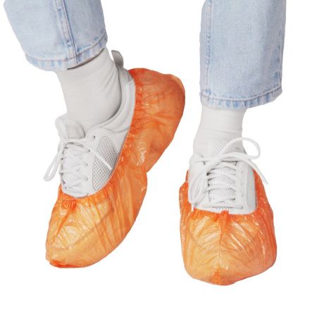 Elegreen, Бахилы стандарт п/э оранжевые 2,2 гр, 50 пар, арт. ЭГЦО-26/50