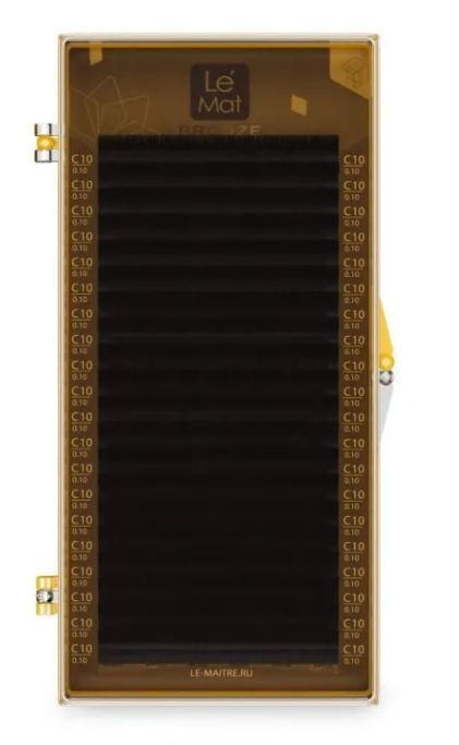 Le Maitre, Ресницы Dark chocolate "Bronze" 20 линий M 0.07 MIX  7-13 mm