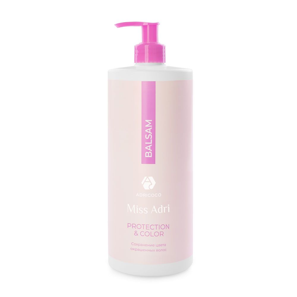 ADRICOCO, Бальзам для окрашенных волос Miss Adri Protection & color, 1000 мл, арт.74856 ЧЗ