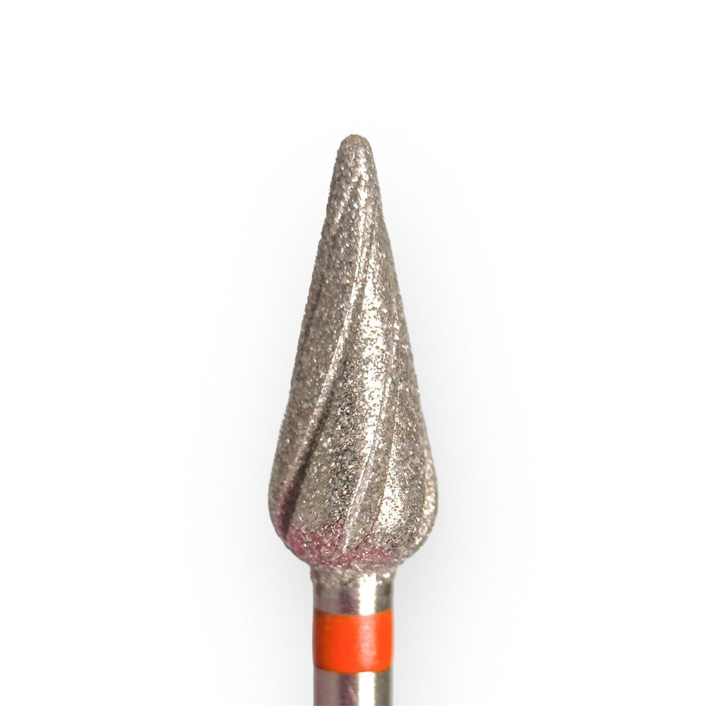 КМИЗ, Фреза алмазная КАПЛЯ мелкой зернистости D5.0 (красный) ФАПЗ 5,0П-12,5 М батон