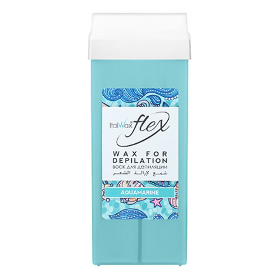 ItalWax Flex, Воск в картридже "Аквамарин", 100 мл (Ч/З)