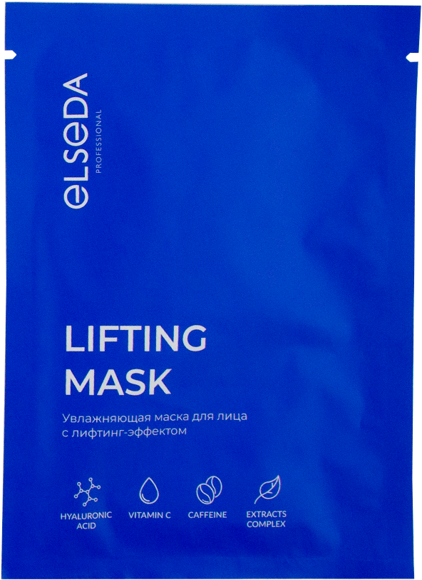 Elseda, Тканевая маска для лица увлажняющая с ЛИФТИНГ-эффектом, 26г