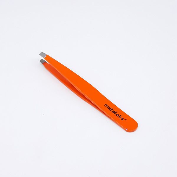 Металекс, Пинцет скошенный/ оранжевый RT-311