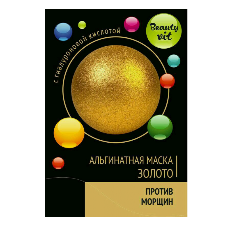 Beauty Vit, Золото, прозрачная альгинатная маска, 20гр