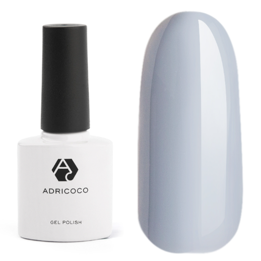ADRICOCO, Цветной гель-лак №180 классический серый, 8 мл