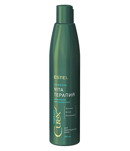 ESTEL, CR300/S19 Шампунь "Vita-терапия" для повреждённых волос CUREX THERAPY (300 мл)