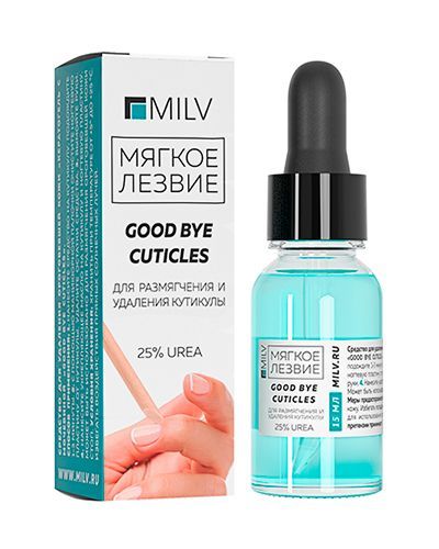 Картинка Milv, Кератогель с мочевиной "GOOD BYE CUTICLES". 15 мл Milv, Кератогель с мочевиной "GOOD BYE CUTICLES". 15 мл