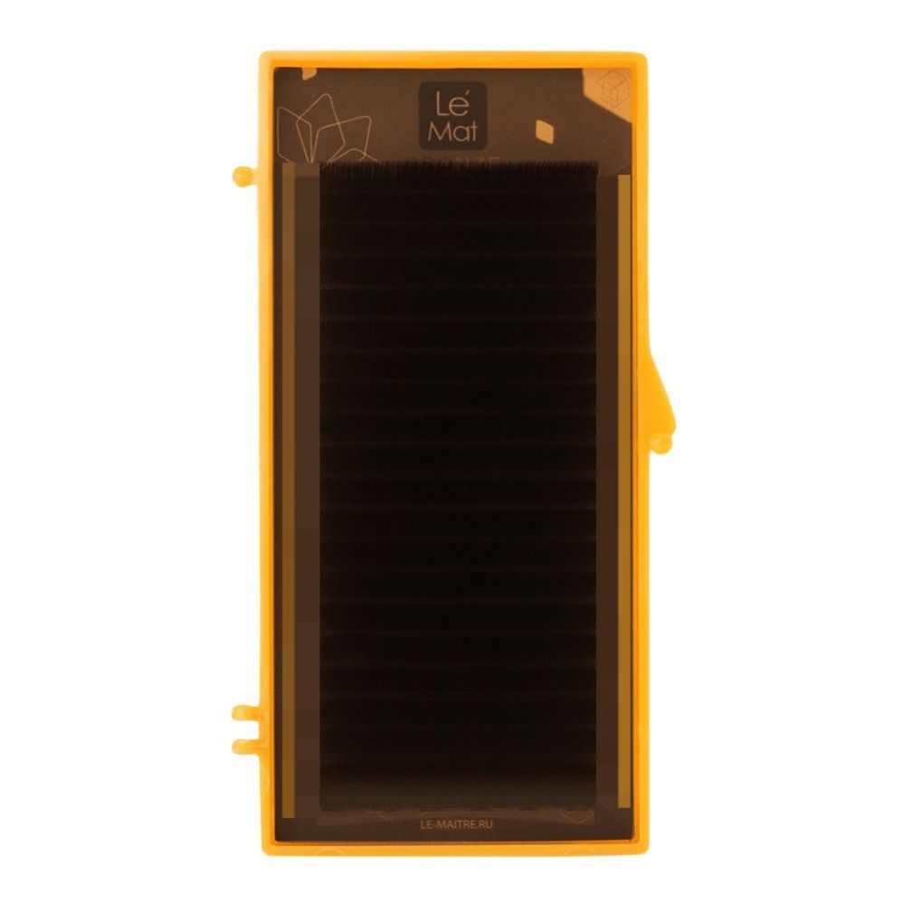 Le Maitre, Ресницы коричневые Truffle "Bronze" 20 линий C+ 0.10 MIX  6-13 mm