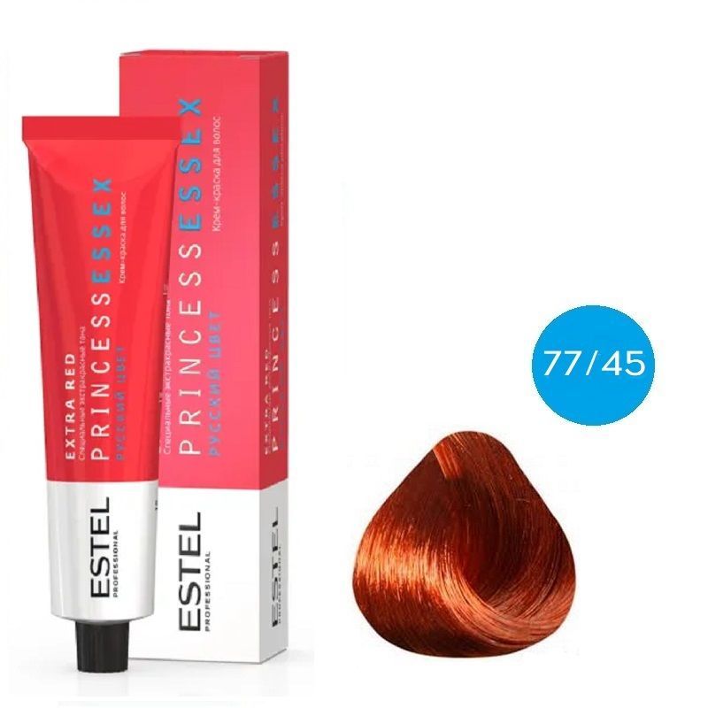 ESTEL PRINCESS ESSEX, 77/45 Крем-краска  Русый медно-красный  (EXTRA RED)