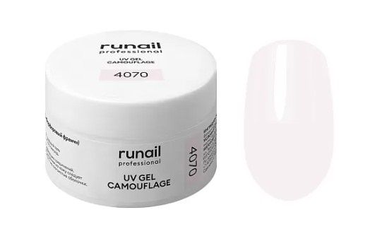 Runail, Камуфлирующий УФ-гель (цвет: фарфоровый френч), 15 г №4070
