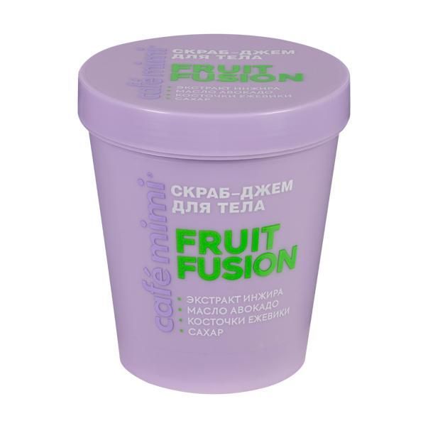 CAFE MIMI CLS, Скраб-джем  д/тела FRUIT FUSION (стакан), 250 г