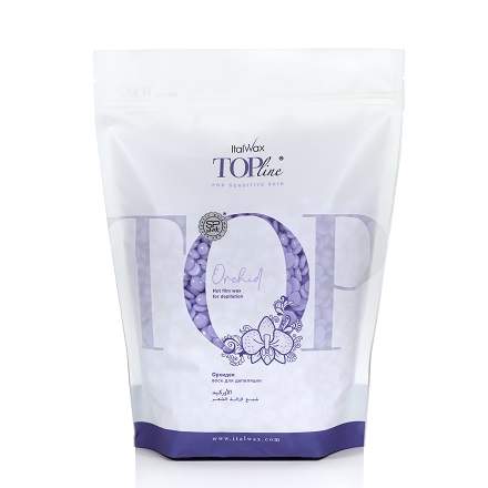ItalWax Top Line, Воск горячий (пленочный) "Orchid" (Орхидея), гранулы, 750 гр Ч/З