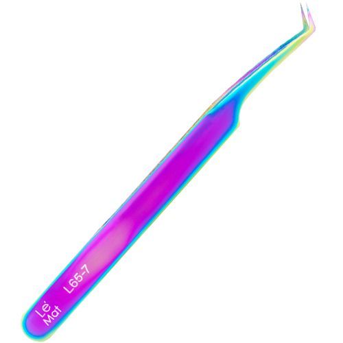 Le Maitre, Пинцет профессиональный "Expert" L 65-7 BLUE-PURPLE